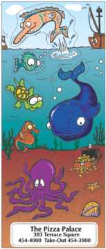 Silly Sea Life cartoon stickers